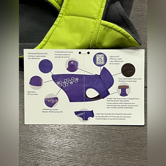 SOLD NWT - RC Pets - Venture Outwear dog raincoat - Picture 5 of 7